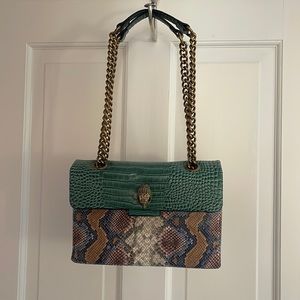 KURT GEIGER Kensington X Reptile Embossed Leather Bag